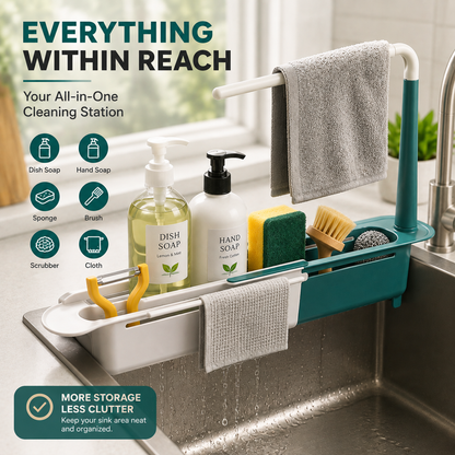 🔥Hot Sale🔥Updated Telescopic Sink Storage Rack