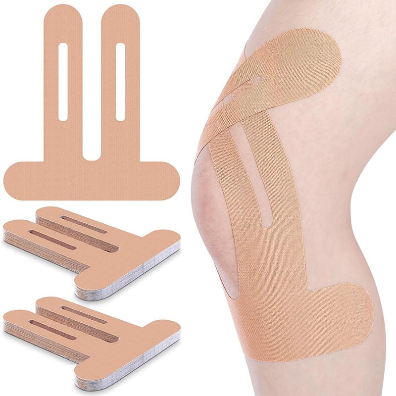 Pre-Cut Kinesiology Knee Tape – Flexible No-Cut Athletic Tape