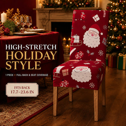 ✨ Christmas Stretch Dining Chair Covers – Instant Holiday Makeover🔥