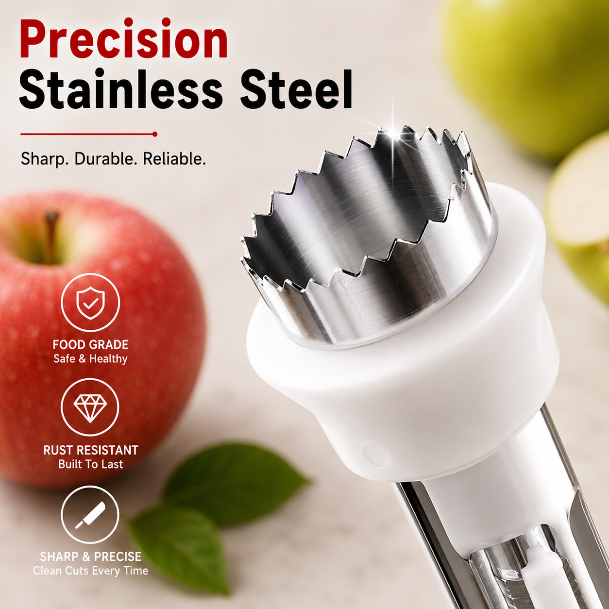 🍎2pack- 2-in-1 Fruit Corer & Peeler | Core & Peel in Seconds