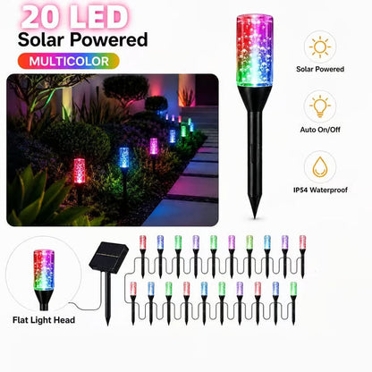 🔥 Limited 50% OFF 🔥 Solar Pathway Lights Outdoor Crystal Bubble