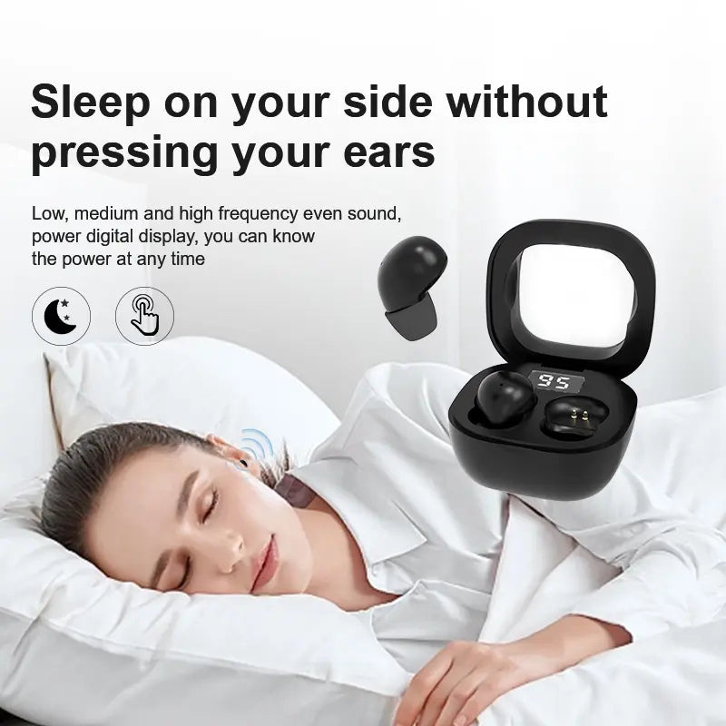 Mini Bluetooth earbuds delivering clear music and voice audio