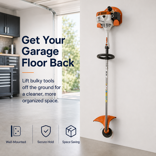 🛠️Garage Tool Organizer Hanger - Heavy Duty Steel Wall Mount