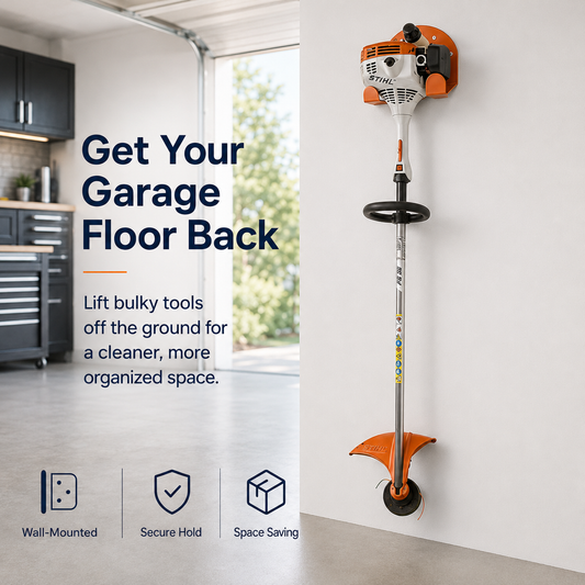🛠️Garage Tool Organizer Hanger - Heavy Duty Steel Wall Mount