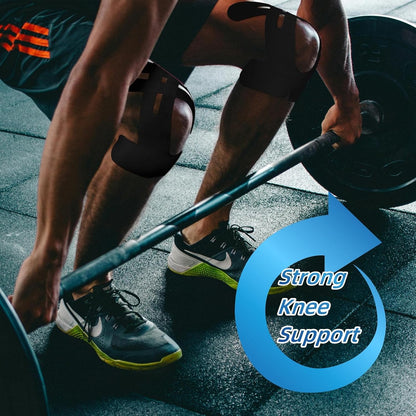 Pre-Cut Kinesiology Knee Tape – Flexible No-Cut Athletic Tape