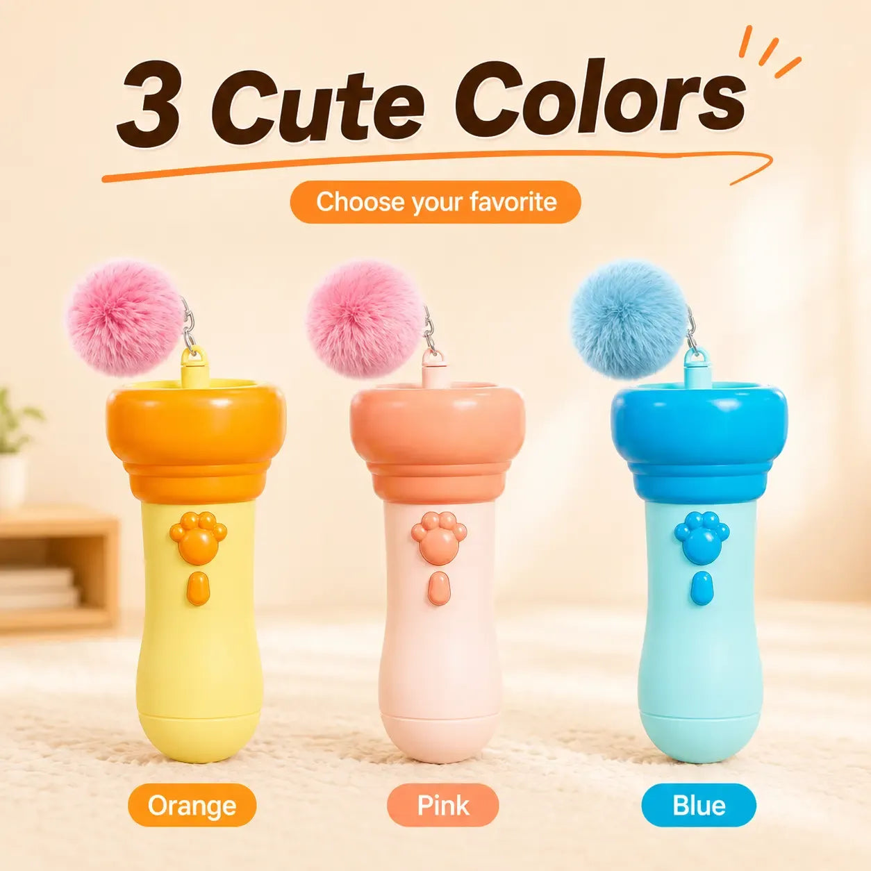 😼🐾 2026 New Interactive Automatic Retractable Cat Teaser with Plush Ball