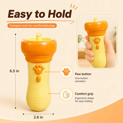 😼🐾 2026 New Interactive Automatic Retractable Cat Teaser with Plush Ball