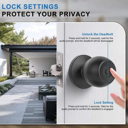 🔐🔑X11 Aluminium 5-in-1 Keyless Door Lock - Fingerprint