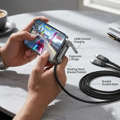 🎉 240W Super Fast Charging 360° Rotating Invisible Stand