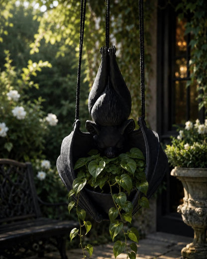 🦇 Hanging Bat Planter – Give Your Plants a Dark Side