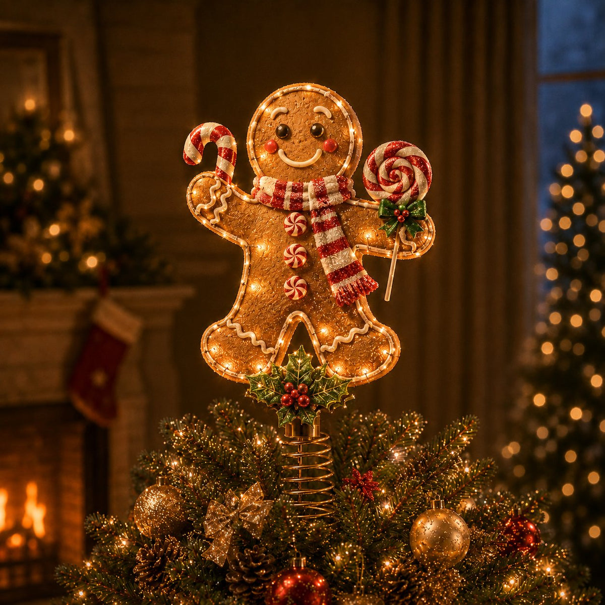 ⏳ Last Day 49% OFF – 🎅  Lighted Christmas Tree Topper Collection | 7 Festive Character Designs To Transform Your Tree Into A Holiday Showpiece ✨