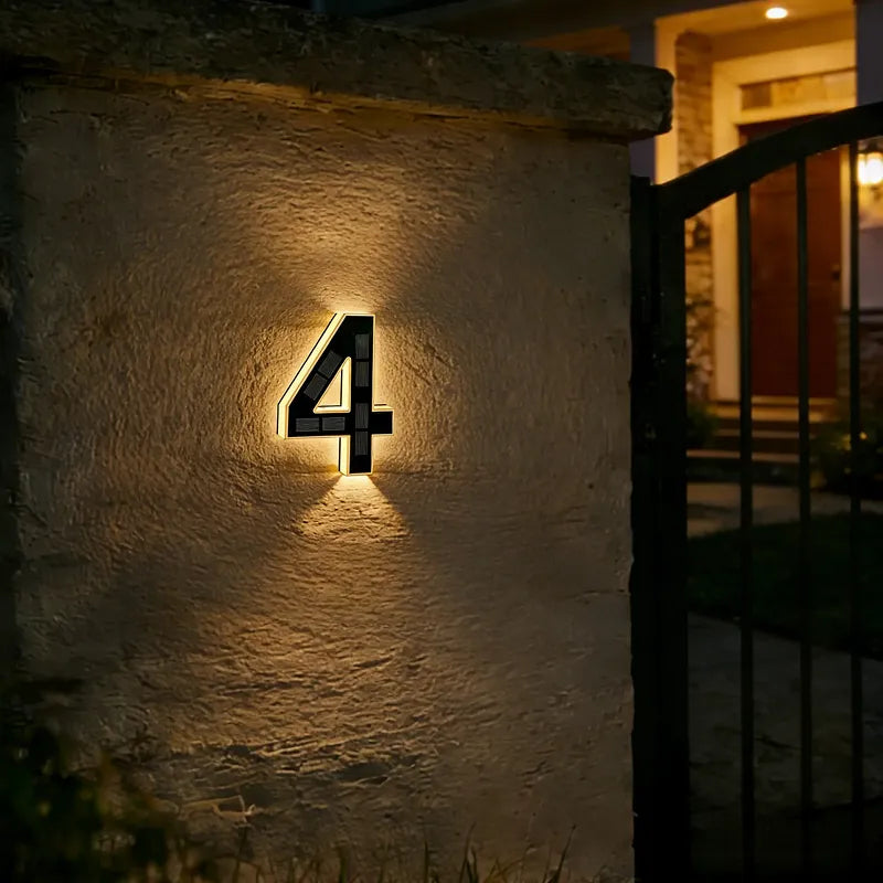 Make Your Home Easy to Find ✨ Solar LED House Numbers