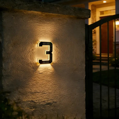 Make Your Home Easy to Find ✨ Solar LED House Numbers