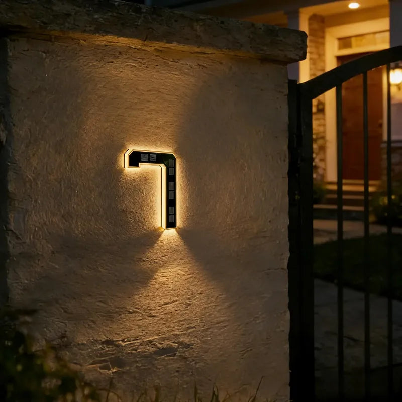 Make Your Home Easy to Find ✨ Solar LED House Numbers