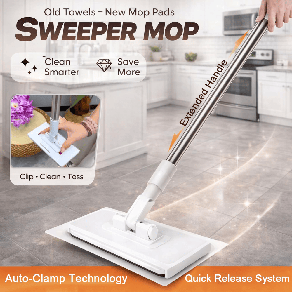 🎉Flash Sale(🚀50%OFF)🧹Disposable Dust Mop with 10 Reusable Cloths