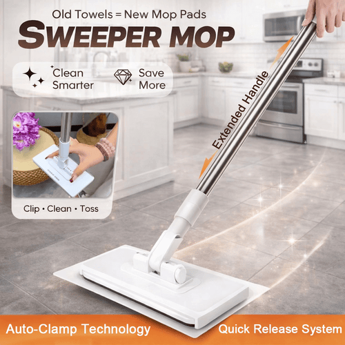 🎉Flash Sale(🚀50%OFF)🧹Disposable Dust Mop with 10 Reusable Cloths