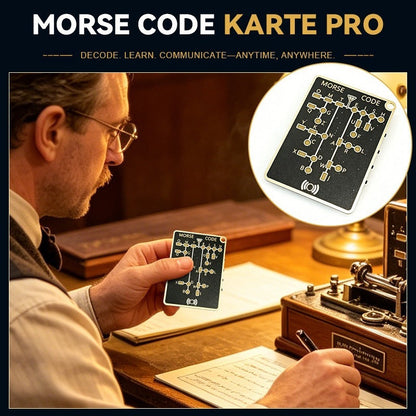 Morse Code Trainer Card Pro – Interactive LED Learning Tool