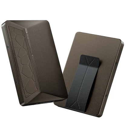 HERO Minimalist Wallet for Men,RFID Blocking Mens Wallets Slim Card Holder with Money Clip Metal Swipe Pop-Up Credit Card Case Smart Travel Wallet