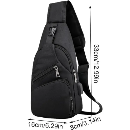 🔥Limited-Time 50% OFF Today|Men's Waterproof Oxford Sling Chest Bag for Travel & Daily Use