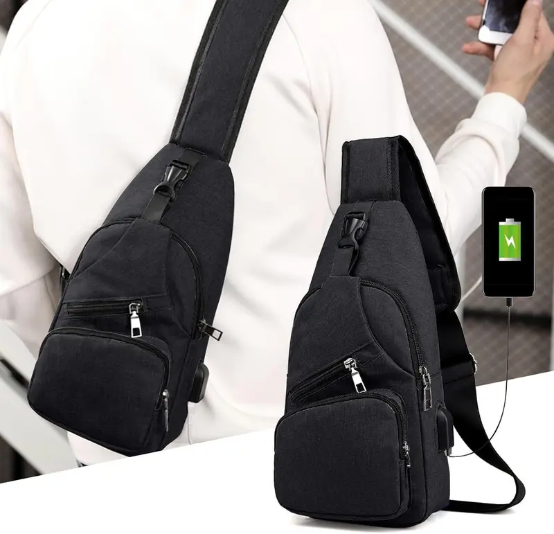 🔥Limited-Time 50% OFF Today|Men's Waterproof Oxford Sling Chest Bag for Travel & Daily Use
