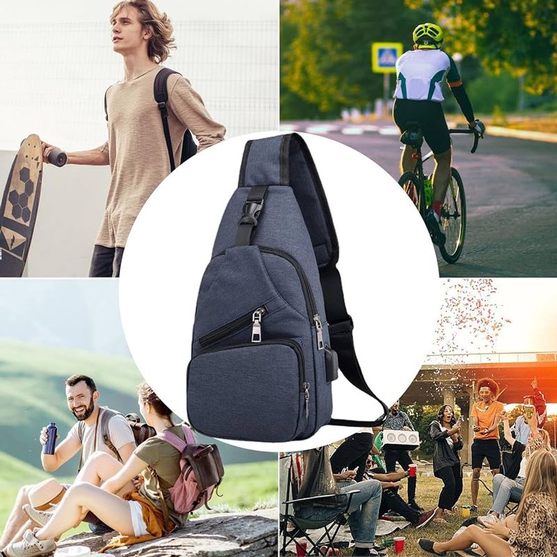 🔥Limited-Time 50% OFF Today|Men's Waterproof Oxford Sling Chest Bag for Travel & Daily Use