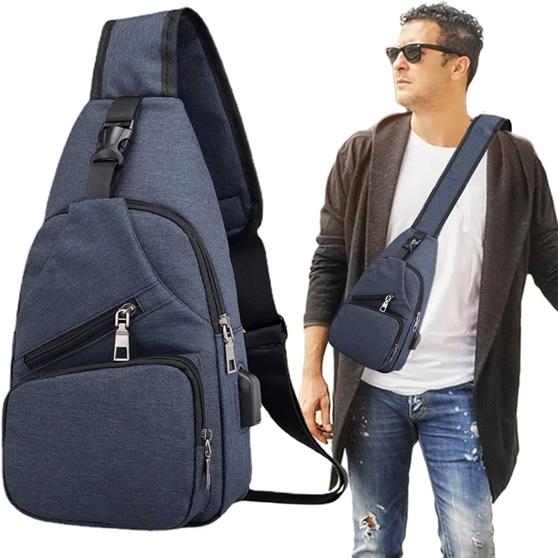🔥Limited-Time 50% OFF Today|Men's Waterproof Oxford Sling Chest Bag for Travel & Daily Use