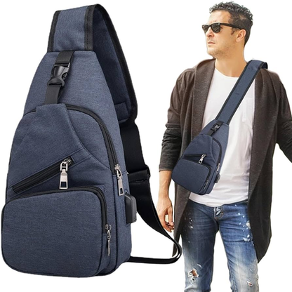 🔥Limited-Time 50% OFF Today|Men's Waterproof Oxford Sling Chest Bag for Travel & Daily Use