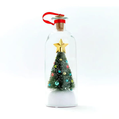 🎁Personalized Voice Recording Christmas Tree Glass Bottle Ornament