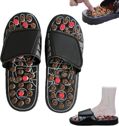 🔥Acupressure Foot Massage Sandals – Adjustable Reflexology Slippers