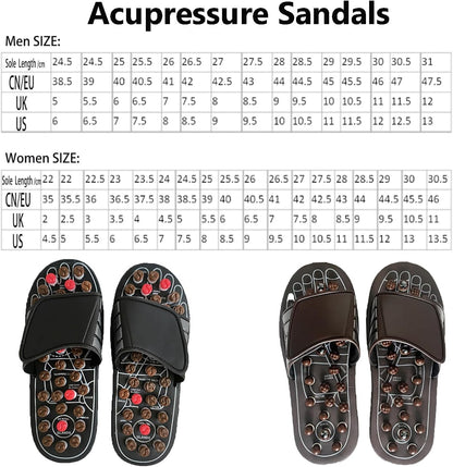 🔥Acupressure Foot Massage Sandals – Adjustable Reflexology Slippers