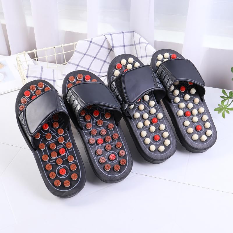 🔥Acupressure Foot Massage Sandals – Adjustable Reflexology Slippers