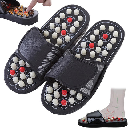 🔥Acupressure Foot Massage Sandals – Adjustable Reflexology Slippers