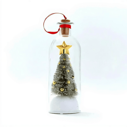 🎁Personalized Voice Recording Christmas Tree Glass Bottle Ornament