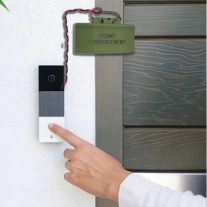 💥Funny 3D Doorbell Joke Cover – No Soliciting Front Door Decoration