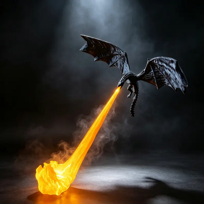 🐉 Fire-Breathing Dragon Bookshelf Lamp – Fantasy LED Shelf Decor