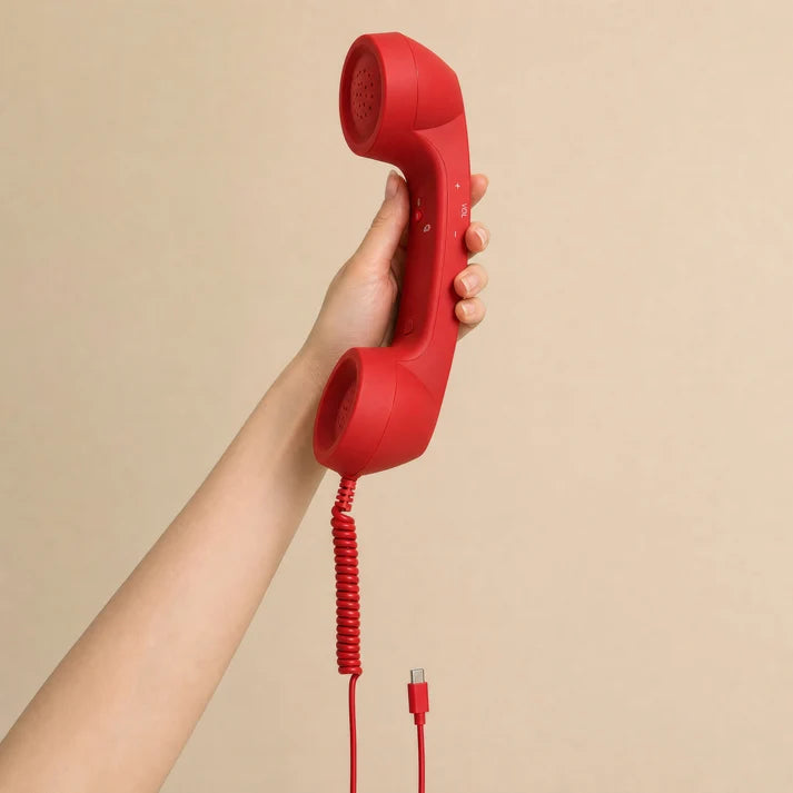 ☎️Retro Phone Handset — Wired USB-C / 3.5mm for Smartphone