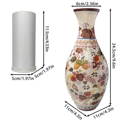 🌷 160-Piece 3D Puzzle Vase – Build Your Own Real Flower Vase