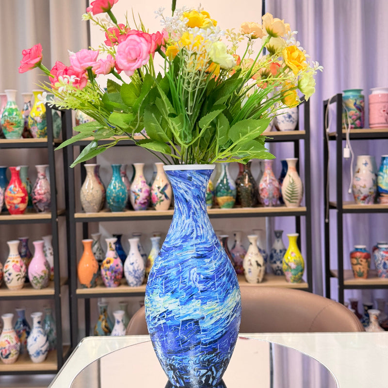 🌷 160-Piece 3D Puzzle Vase – Build Your Own Real Flower Vase