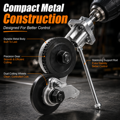 🔥 Electric Drill Metal Cutter Attachment – Turn Your Drill Into a Power Shear for Thin Steel, Aluminum & Roofing Panels