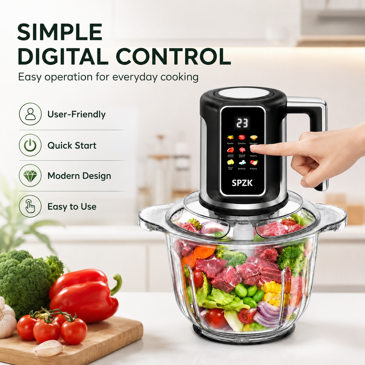 🔪Electric Meat Grinder & Food Chopper-Get Dinner on the Table Faster