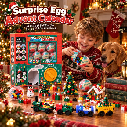 🎄 24-Day Surprise Egg Advent Calendar – Christmas Mini Building Block Sets