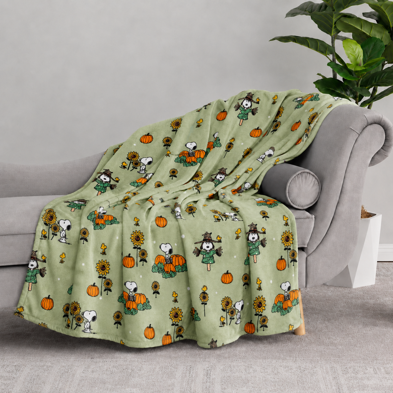 🍂Peanuts Harvest Plush Throw