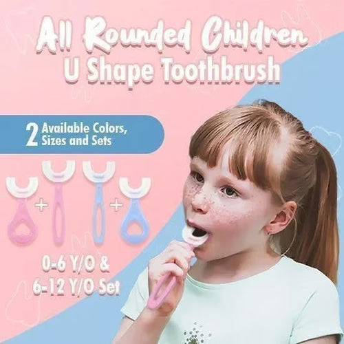 Make Brushing Time Easier – 3PCS Kids U-Shaped Silicone Toothbrush
