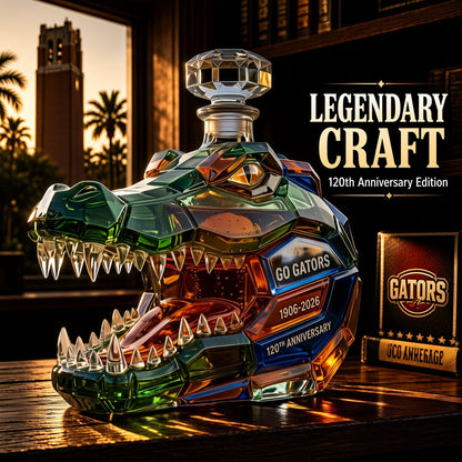 🐊Crocodile Glass Decanter – Turn Your Bar Into a Statement