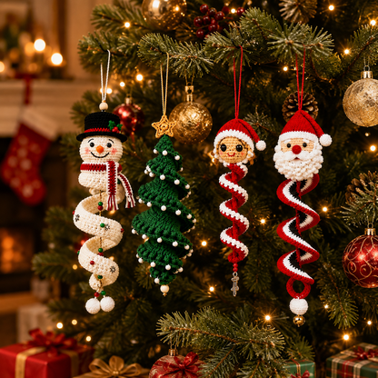 🎄 Handmade Christmas Crochet Ornament Kit - The Perfect DIY Holiday Gift & Decoration