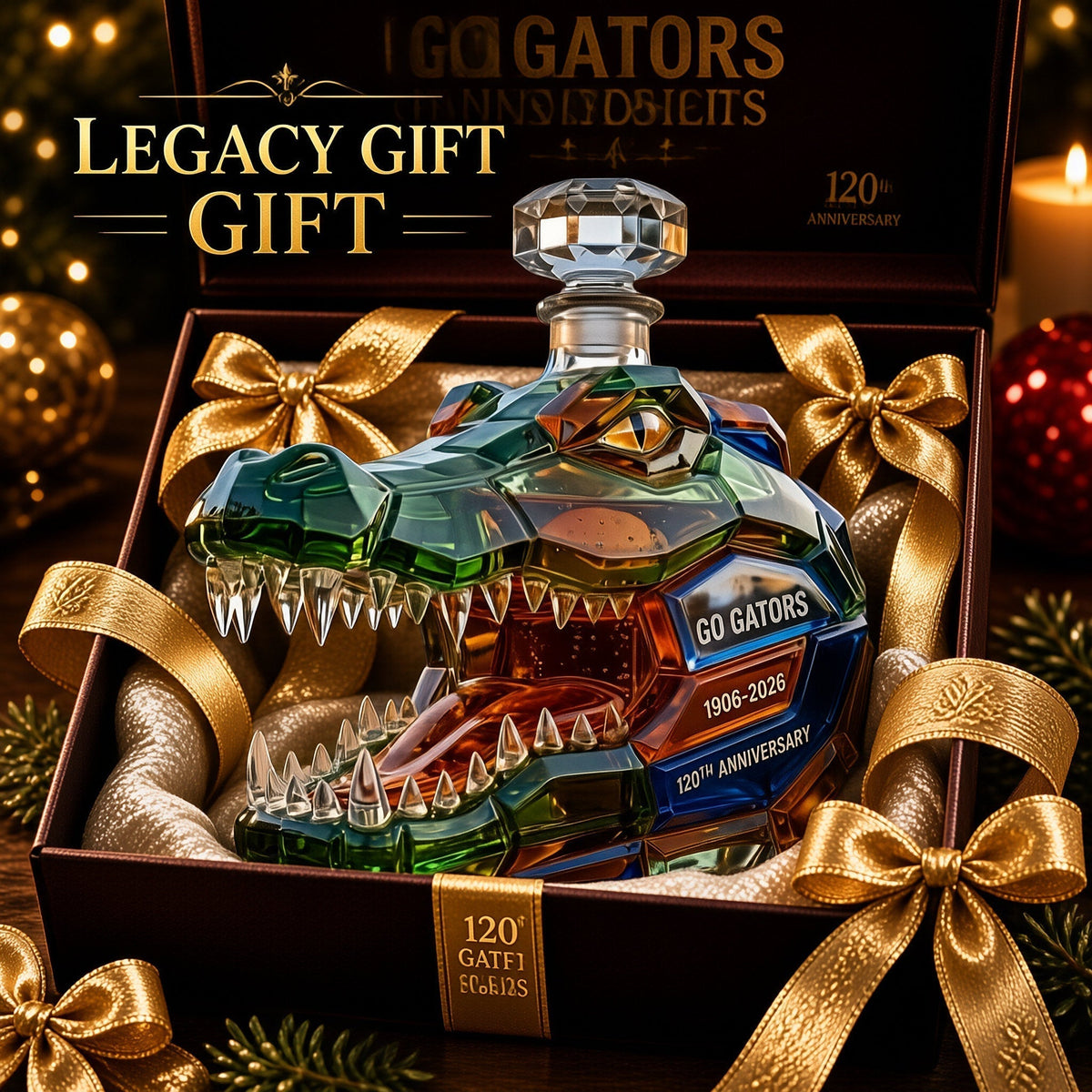 🐊Crocodile Glass Decanter – Turn Your Bar Into a Statement