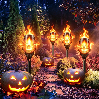 🔥Halloween Solar Skull Flame Lights💀