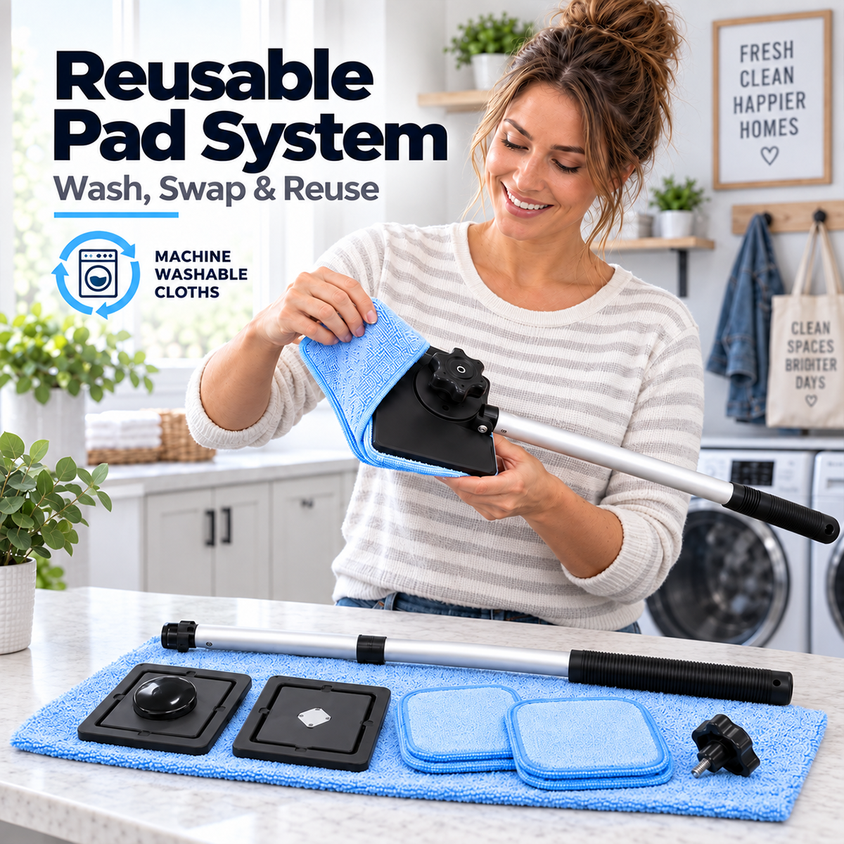 🚗Dual Magnetic Car Windshield Cleaner | Streak-Free Auto Glass Cleaning Kit
