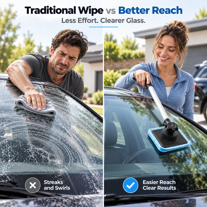 ✨Dual Magnetic Car Windshield Cleaner | Streak-Free Auto Glass Cleaning Kit