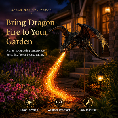 🐉Solar Dragon Fire Garden Light-Your Garden Breathing Fire After Dark